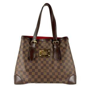 LOUIS VUITTON Brown Damier Leather Shoulder Bag